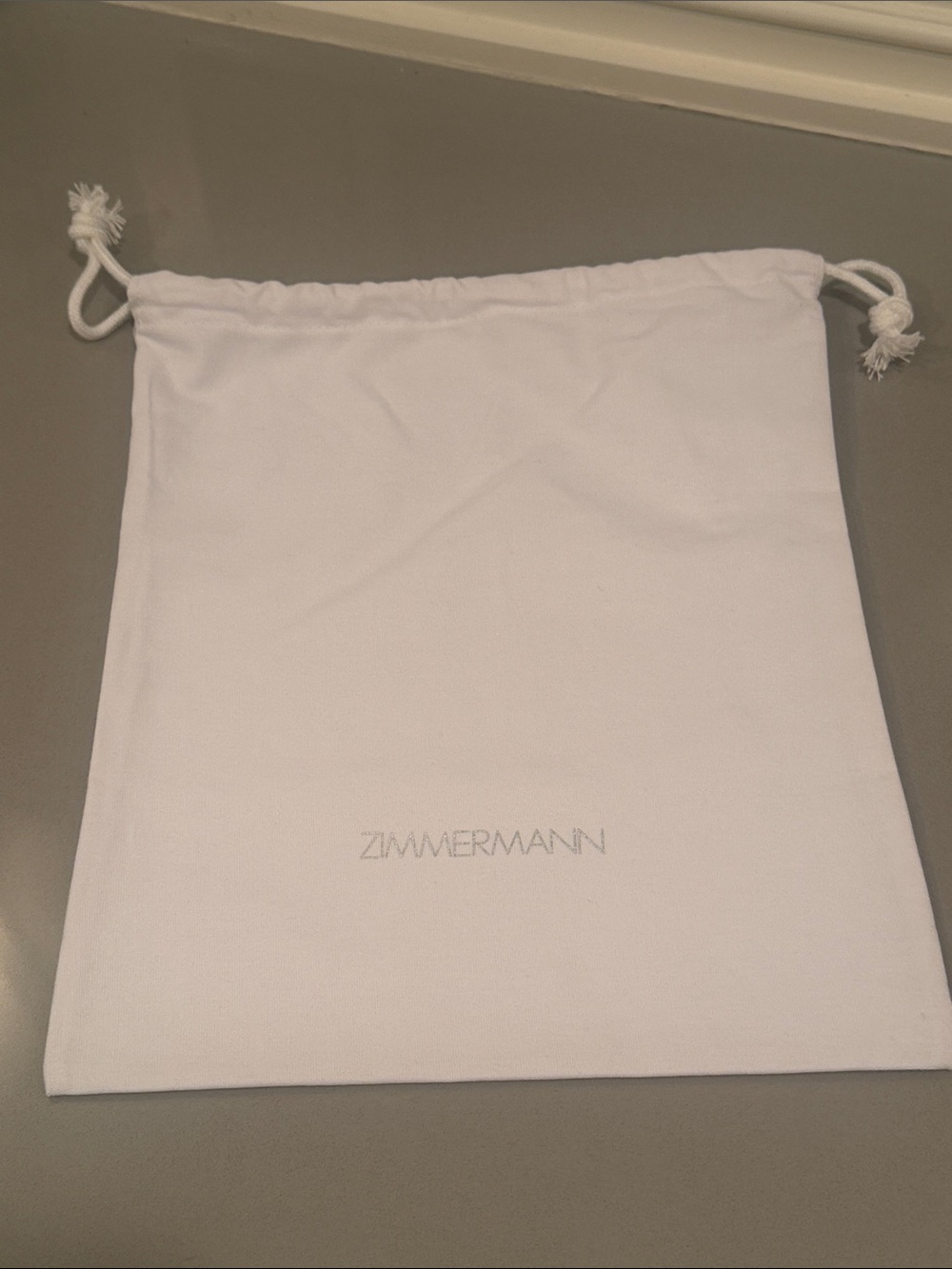 Zimmermann White Drawstring Dust Pouch - Picture 1 of 3